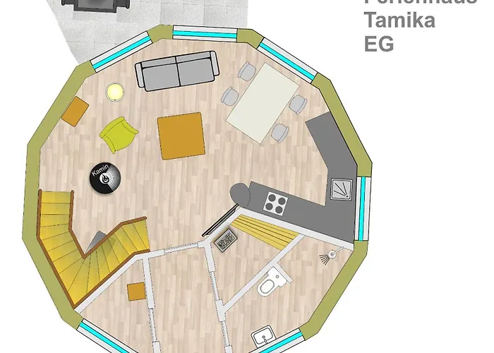 Ferienhaus Kugelhaus Tamika - Sauna, Whirlpoolwanne Und Kamin Am Tollensesee